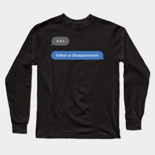 Korean Slang Chat Word ㅇㅈㄴ Meanings - Defeat or Disappointment Long Sleeve T-Shirt